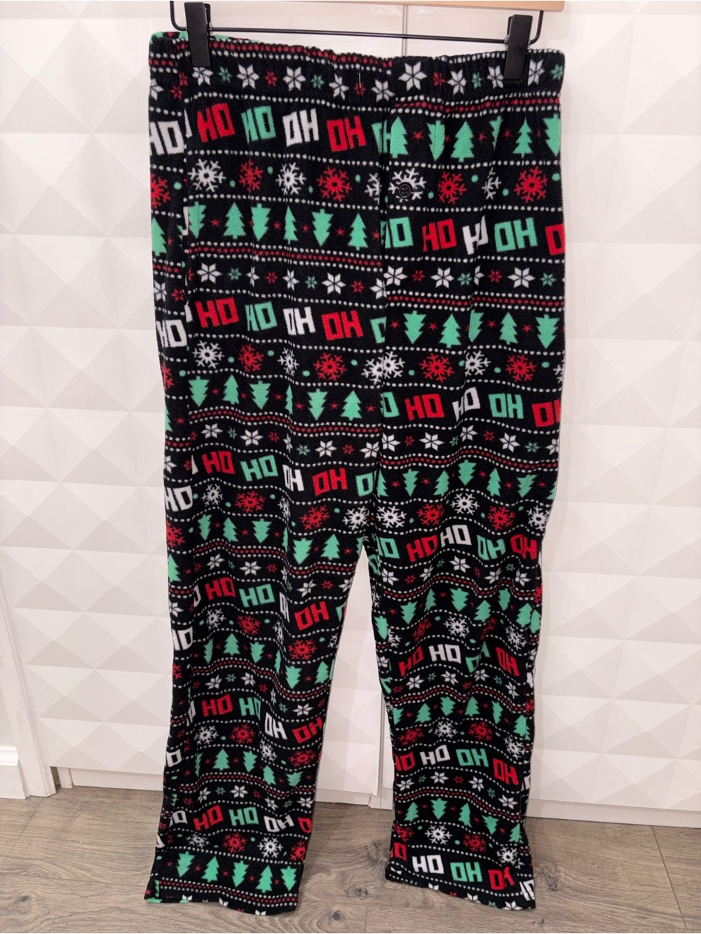Kids Holiday Fleece Pajama Pants - Black/Red/Green🎅
